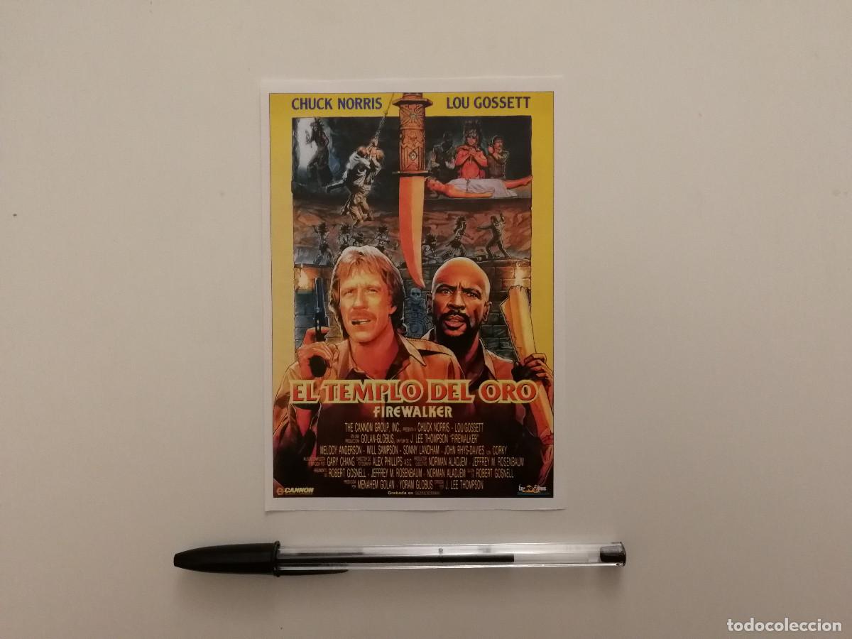 Cine: FICHA COLECCIONABLE -10*15- EL TEMPLO DEL ORO - CHUCK NORRIS