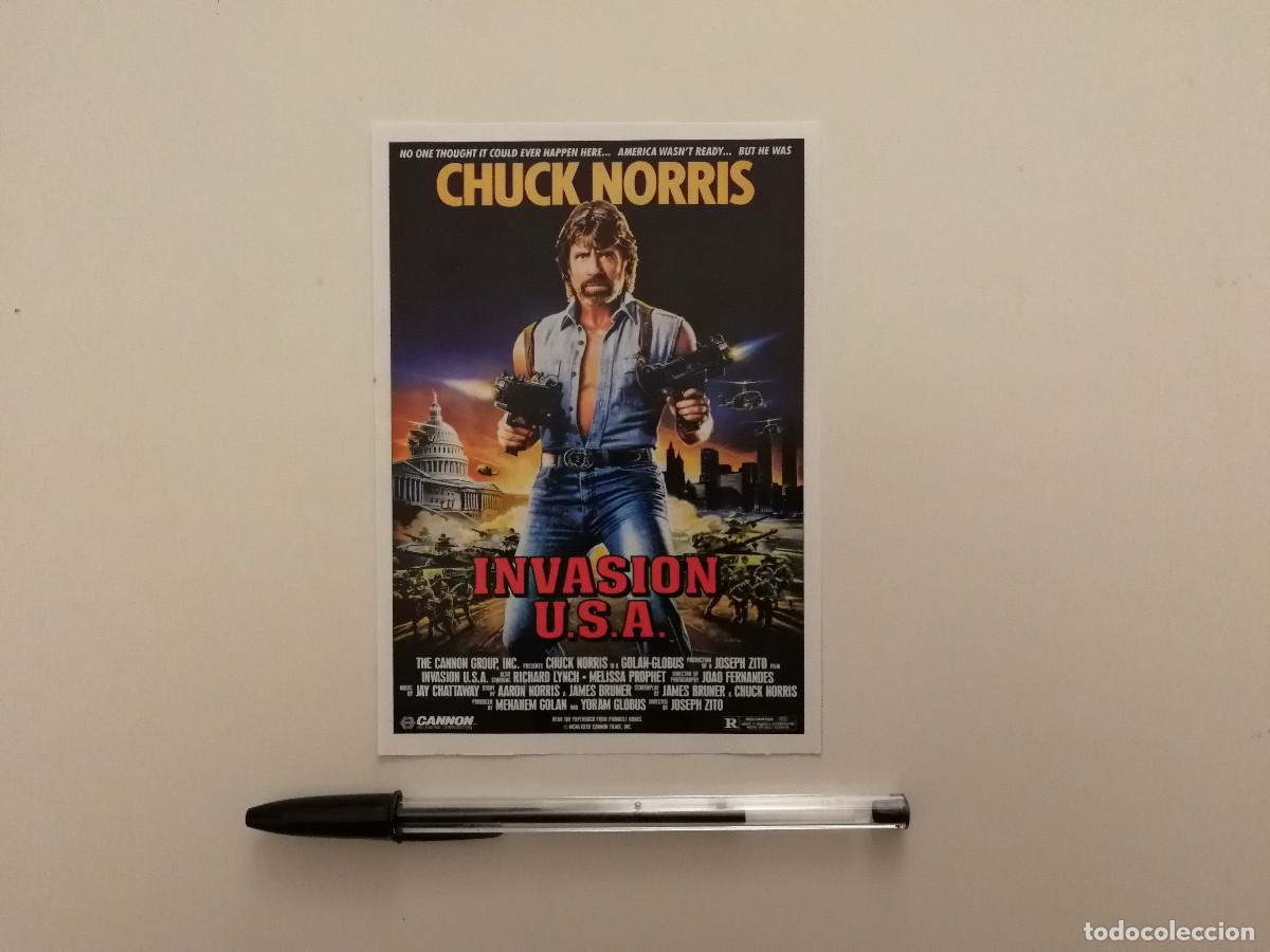 Cine: FICHA COLECCIONABLE -10*15- INVASION USA U.S.A - CHUCK NORRIS
