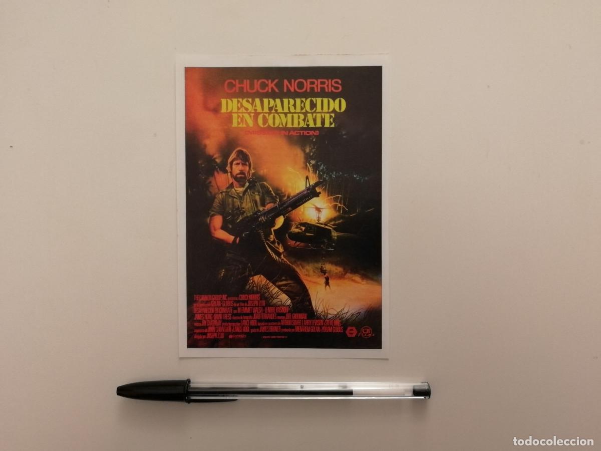 Cine: FICHA COLECCIONABLE -10*15- DESAPARECIDO EN COMBATE - CHUCK NORRIS