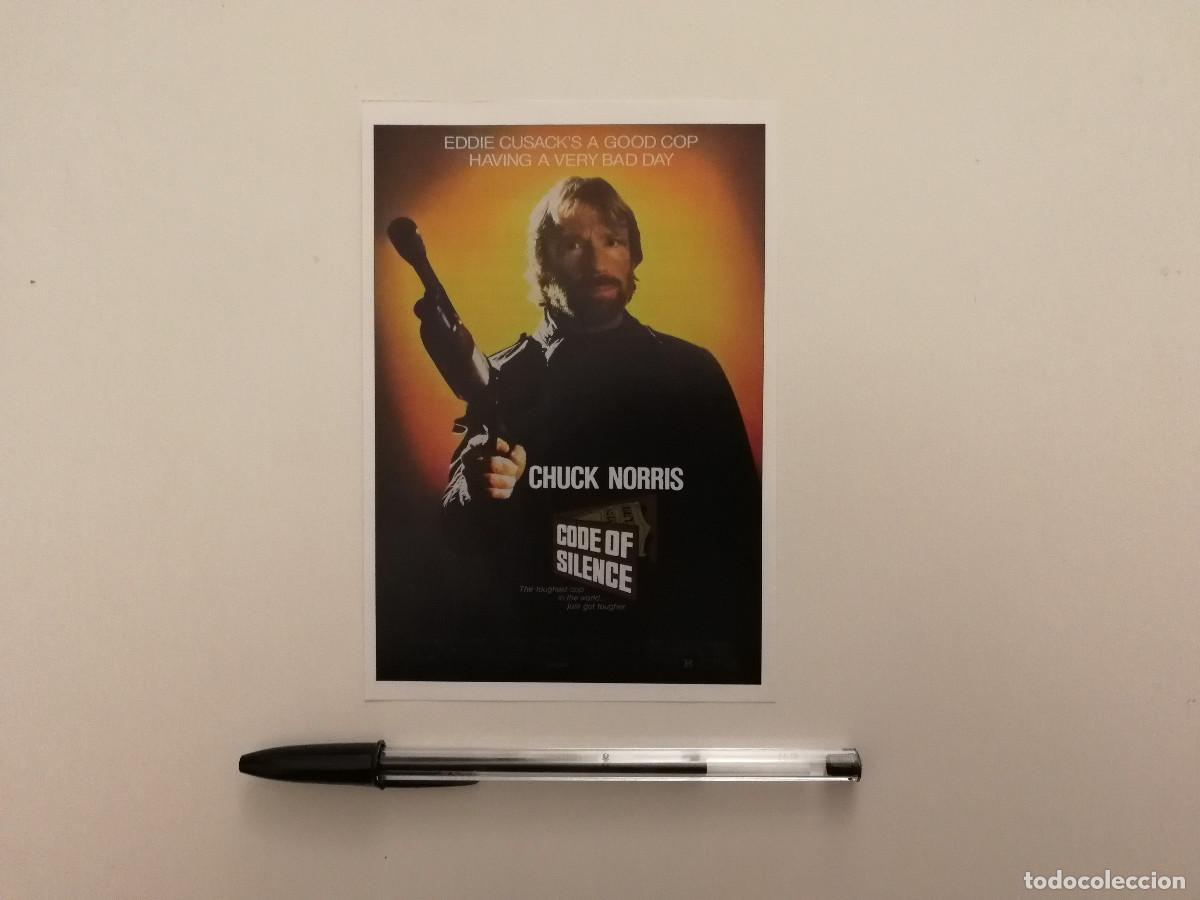 Cine: FICHA COLECCIONABLE -10*15- CODIGO DE SILENCIO - CHUCK NORRIS