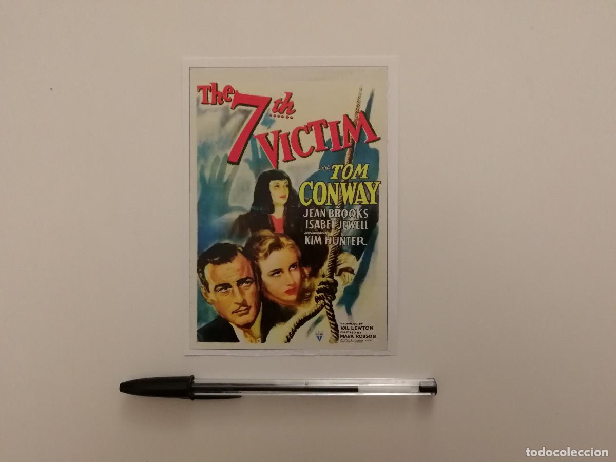 Cine: FICHA COLECCIONABLE -10*15- La s&eacute;ptima v&iacute;ctima - TERROR - TOM CONWAY
