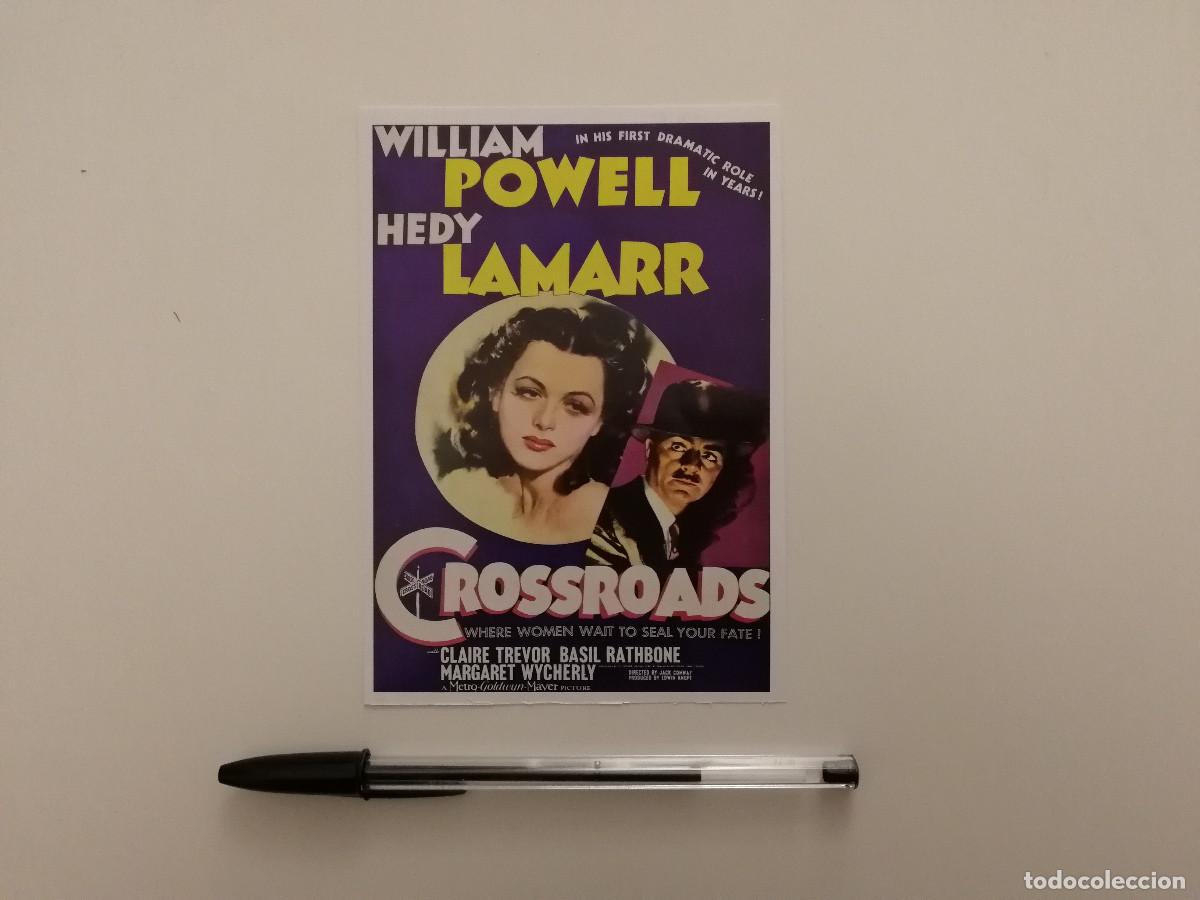 Cine: FICHA COLECCIONABLE -10*15- Encrucijada - CINE NEGRO - HEDY LAMARR