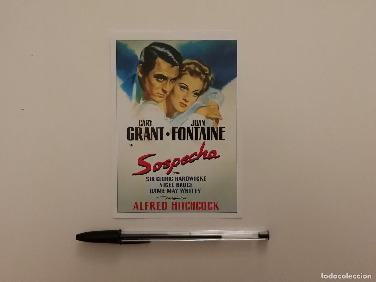 Cine: FICHA COLECCIONABLE -10*15- SOSPECHA - ALFRED HITCHCOCK - CARY GRANT - JOAN FONTAINE