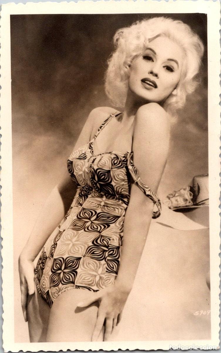 Cine: Mamie Van Doren - Obsequio de Edison's, Barcelona, Compra Venta Discos y Cassettes - Foto - 135x87mm