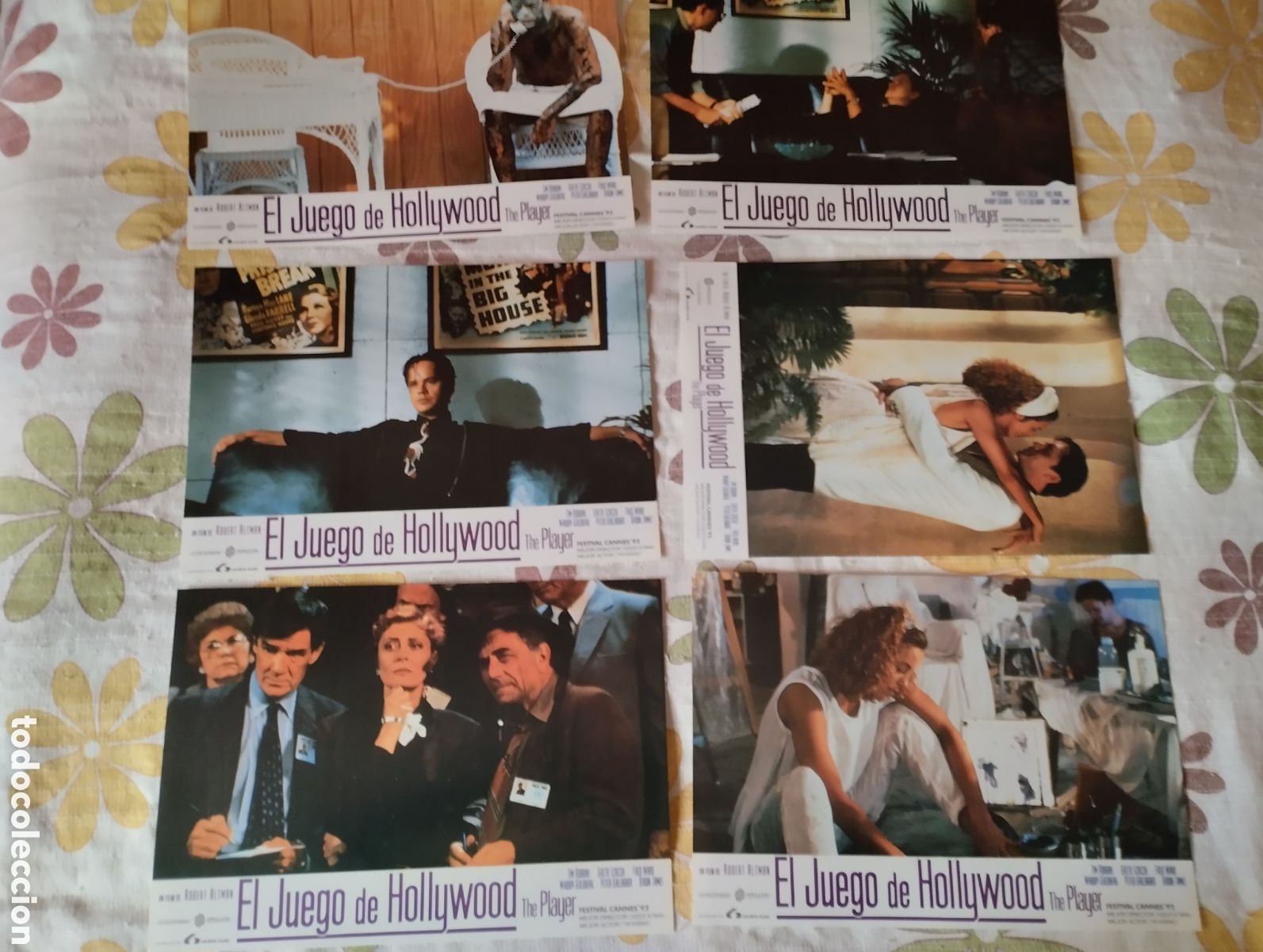 Cine: 12 FOTOCROMOS - EL JUEGO DE HOLLYWOOD - SET COMPLETO