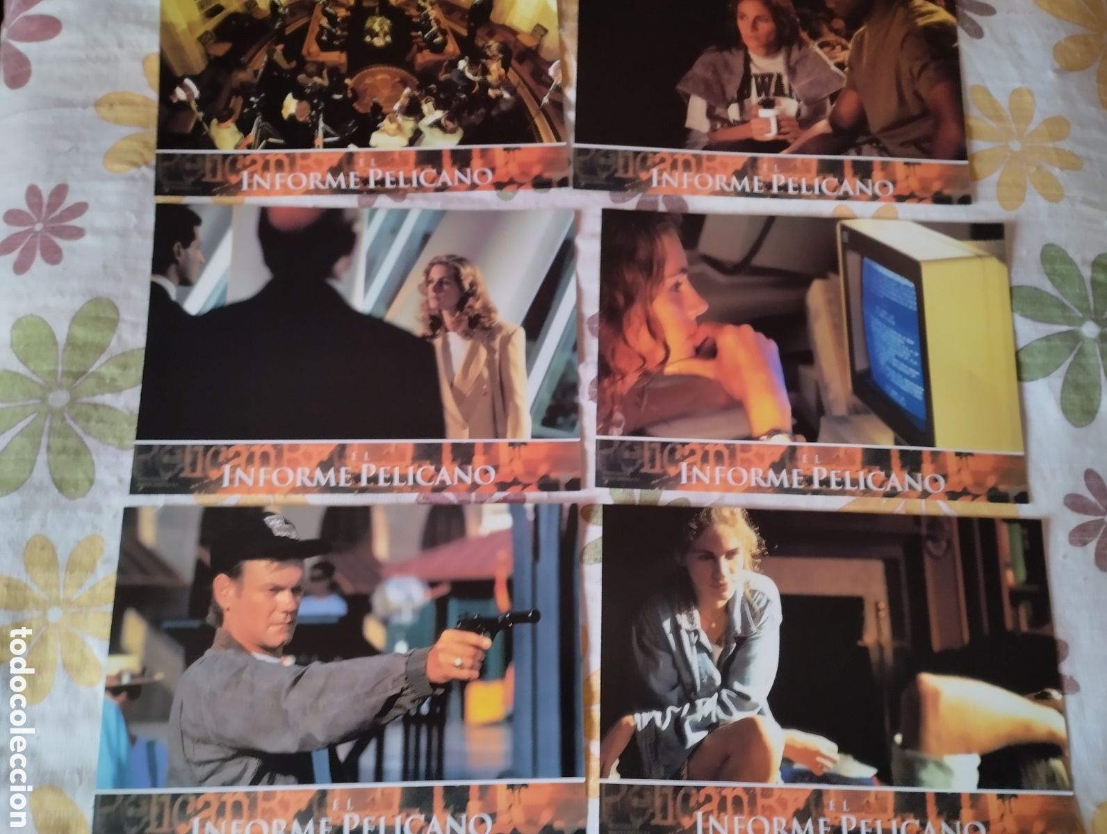Cine: 12 FOTOCROMOS - EL INFORME PELICANO - SET COMPLETO - JULIA ROBERTS