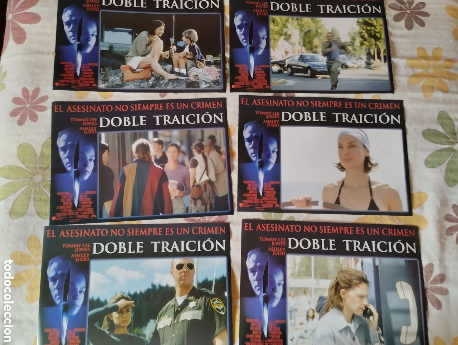 Cine: 12 FOTOCROMOS - DOBLE TRAICION - SET COMPLETO