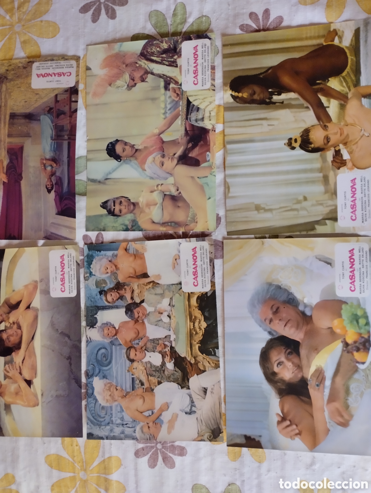 Cine: 12 FOTOCROMOS - CASANOVA - SET COMPLETO - TONY CURTIS