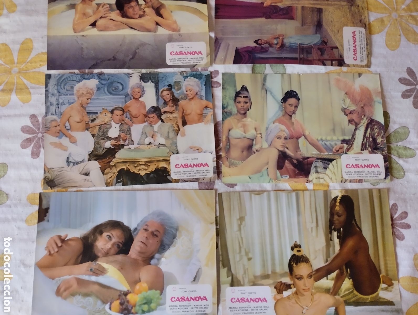 Cine: 12 FOTOCROMOS - CASANOVA - SET COMPLETO - TONY CURTIS
