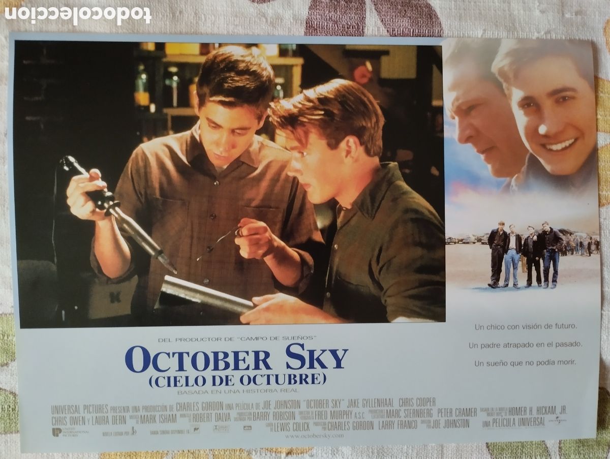 Cine: 11 FOTOCROMOS - OCTOBER SKY CIELO DE OCTUBRE - SET COMPLETO - JAKE GYLLENHAAL