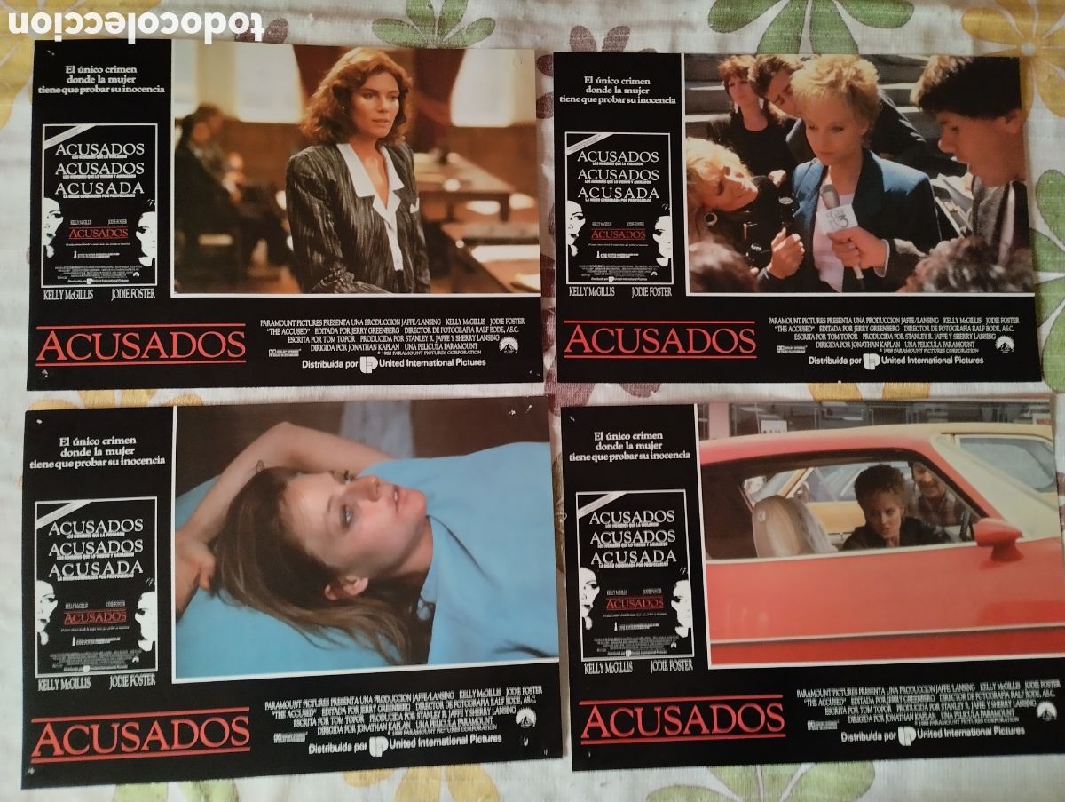 Cine: 12 FOTOCROMOS - ACUSADOS - SET COMPLETO