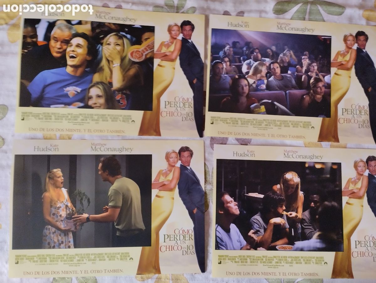 Cine: 12 FOTOCROMOS - COMO PERDER UN CHICO EN 10 D&Iacute;AS - SET COMPLETO