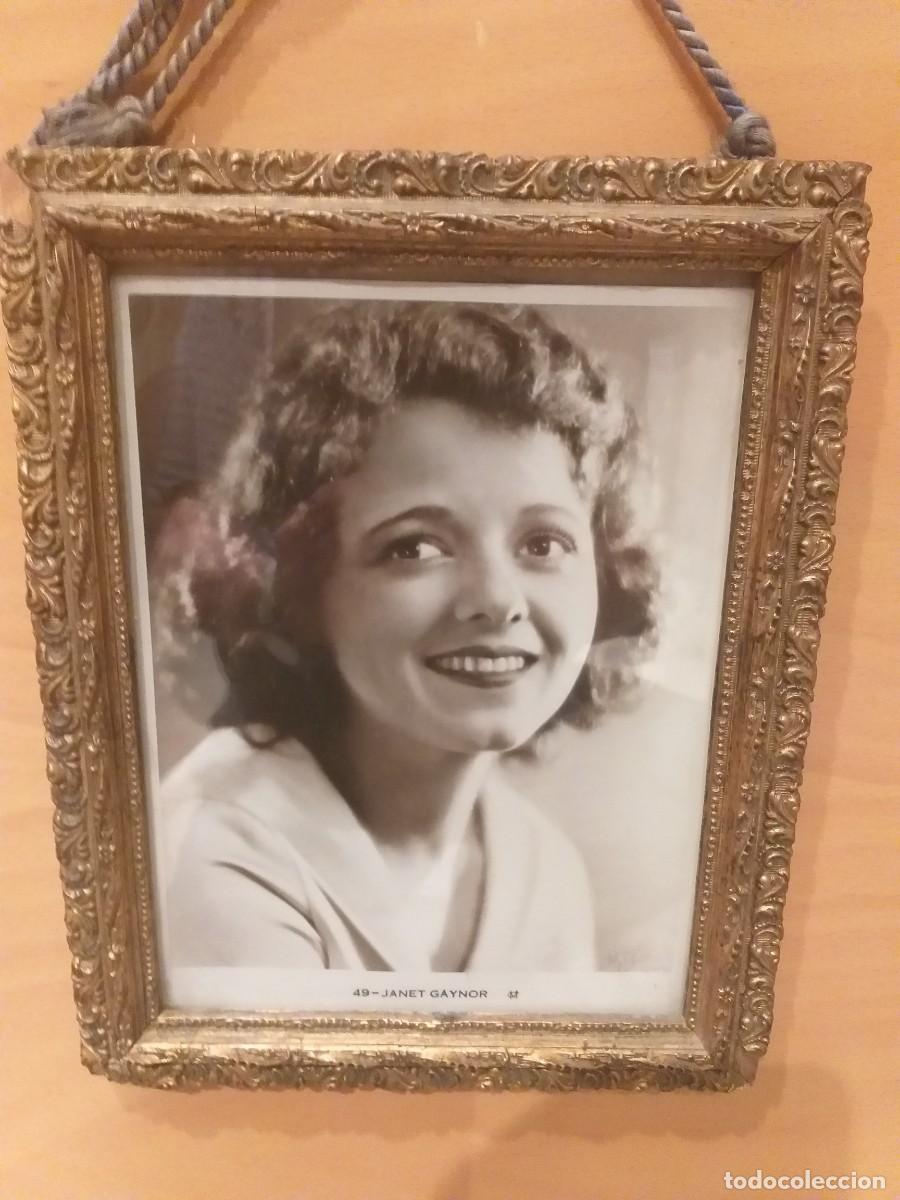 Cine: Retrato Vintage Enmarcado Janet Gaynor