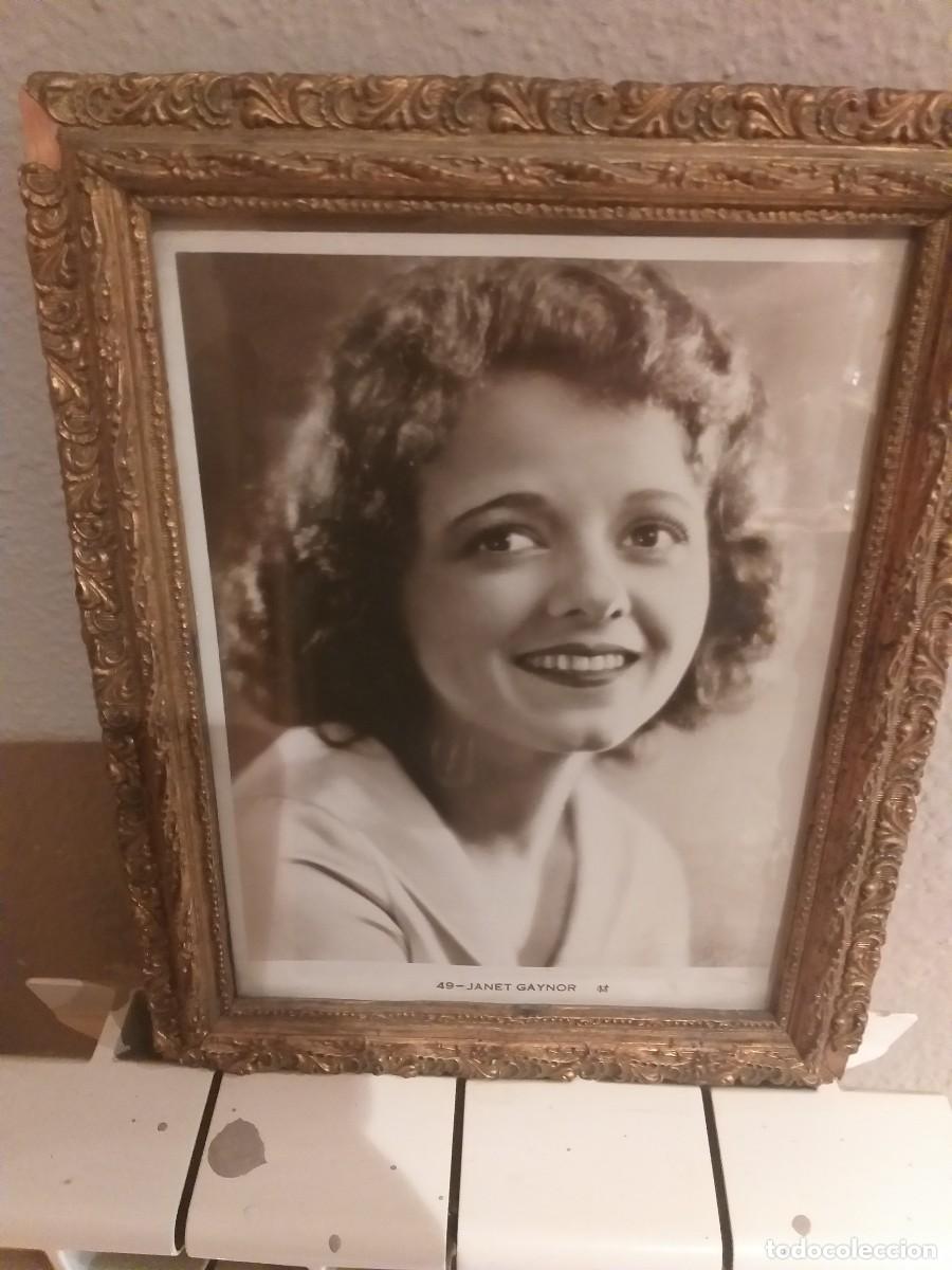 Cine: Retrato Vintage Enmarcado Janet Gaynor