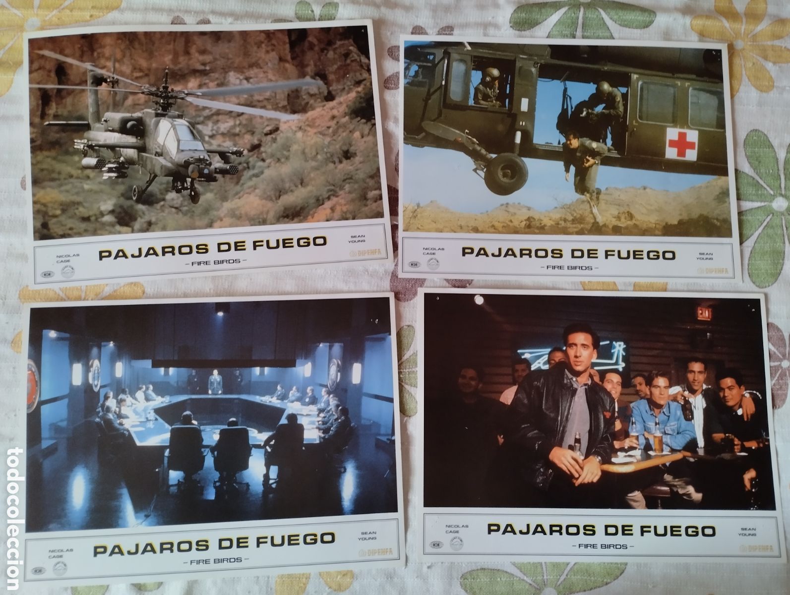 Cinema: 12 FOTOCROMOS - PAJAROS DE FUEGO - NICOLAS CAGE