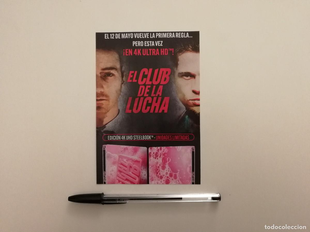Cine: TARJETA ACARTONADA -10*15- EL CLUB DE LA LUCHA - BRAD PITT
