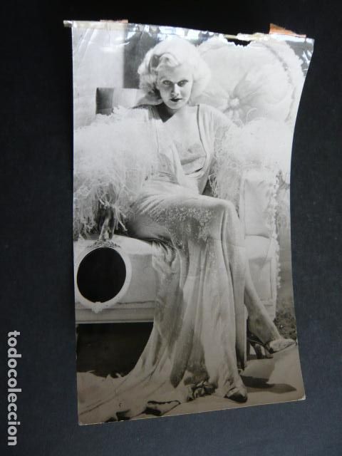 Kino: JEAN HARLOW ACTRIZ ANTIGUA FOTOGRAFIA ORIGINAL 18 X 12 CM