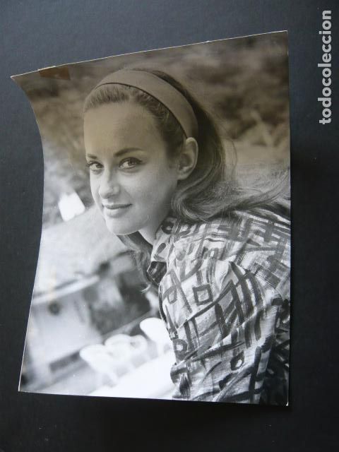 Cine: KARIN BLOCK ACTRIZ ANTIGUA FOTOGRAFIA ORIGINAL 18 X 24 CM