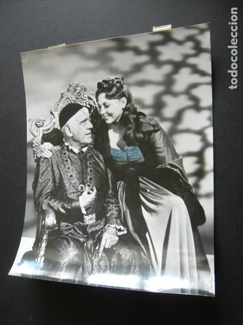 Kino: BORIS KARLOFF ACTOR CON HAZEL COURT ANTIGUA FOTOGRAFIA ORIGINAL 19 X 24 CM