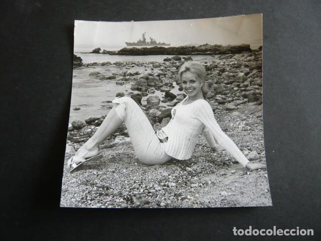 Kino: MIREILLE NEGRE ACTRIZ ANTIGUA FOTOGRAFIA ORIGINAL 13 X 13 CM