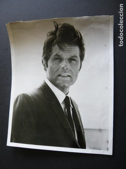 Kino: JACK LORD ACTOR ANTIGUA FOTOGRAFIA ORIGINAL 24 X 18 CM