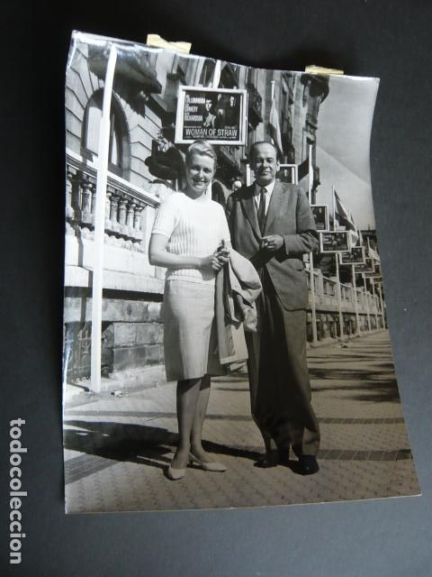 Cinema: ALYDA ARTMANE ACTRIZ EN SAN SEBASTIAN ANTIGUA FOTOGRAFIA ORIGINAL 18 X 24 CM