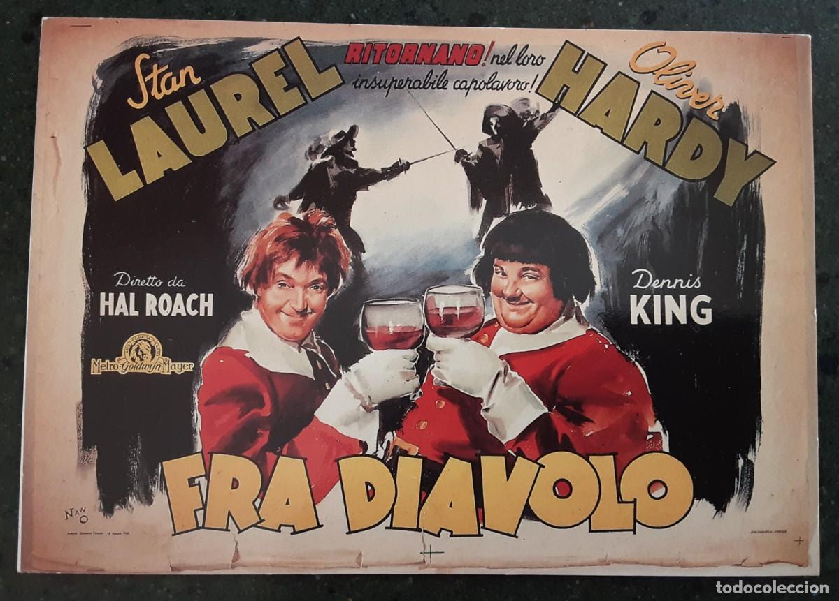 Cine: FRA DIAVOLO, STAN LAUREL, OLIVER HARDY. TARJETA POSTAL.