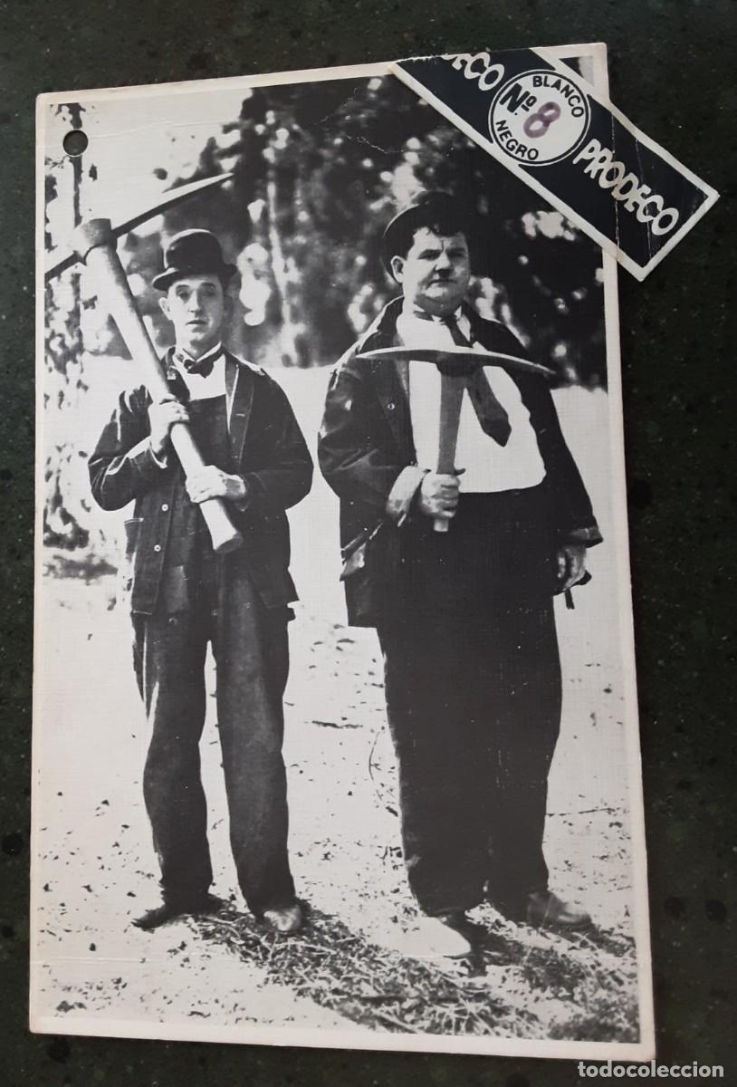 Cine: STAN LAUREL, OLIVER HARDY, FOTOGRAFIA 18,5 X 11,40.