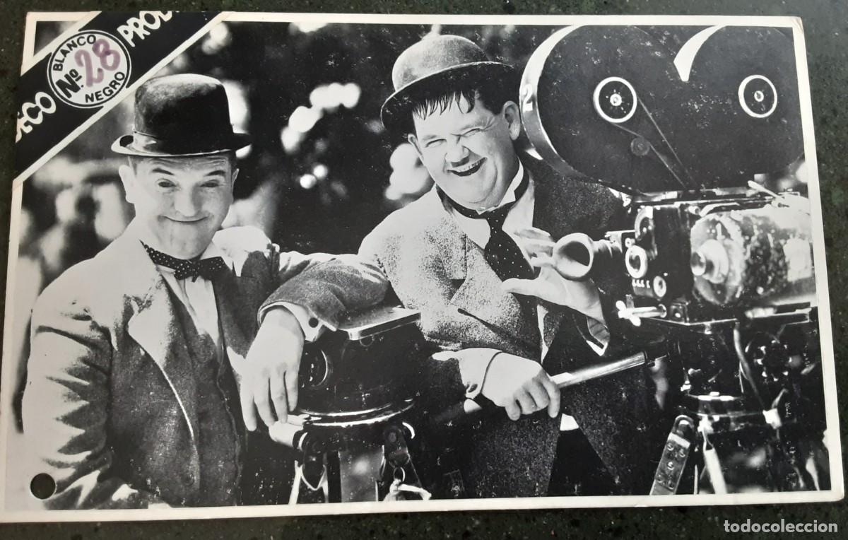 Cine: STAN LAUREL, OLIVER HARDY, FOTOGRAFIA 18,5 X 11,40.