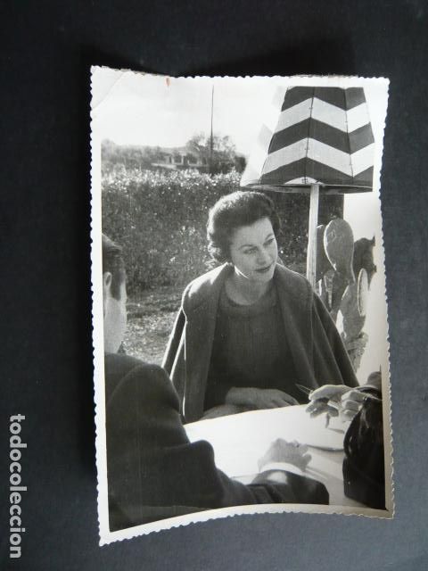 Cine: VIVIEN LEIGH ACTRIZ EN TORREMOLINOS MALAGA ANTIGUA FOTOGRAFIA ORIGINAL 18 X 12 CM