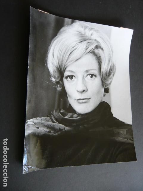 Kino: MAGGIE SMITH ACTRIZ ANTIGUA FOTOGRAFIA ORIGINAL 18 X 24 CM