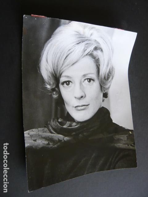 Cin&eacute;ma: MAGGIE SMITH ACTRIZ ANTIGUA FOTOGRAFIA ORIGINAL 13 X 22 CM