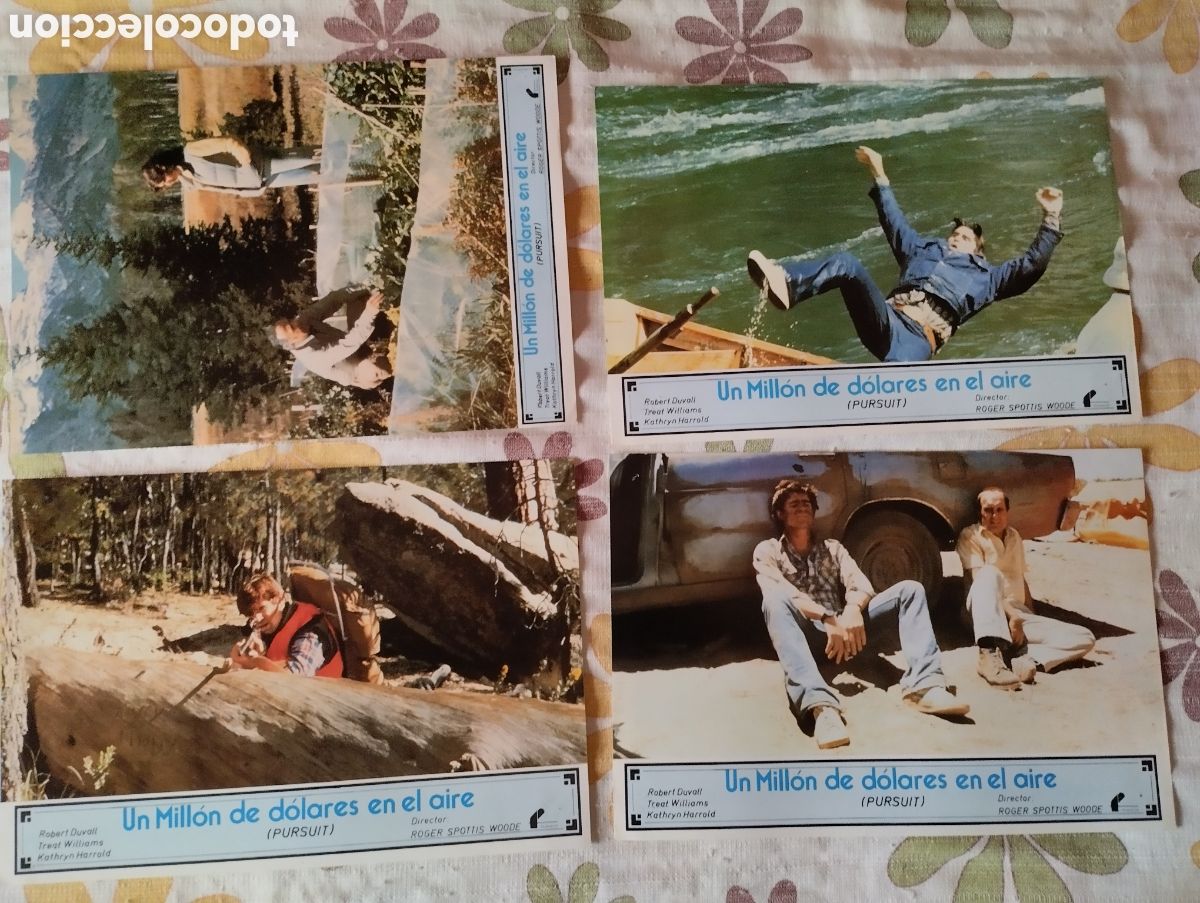 Cine: 12 FOTOCROMOS - UN MILLON DE DOLARES EN EL AIRE - SET COMPLETO