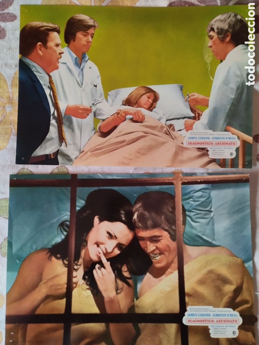 Cine: 10 FOTOCROMOS - DIAGNOSTICO ASESINATO - SET COMPLETO