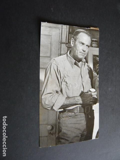 Cinema: HENRY FONDA ACTOR ANTIGUA FOTOGRAFIA ORIGINAL 9,5 X 17 CM