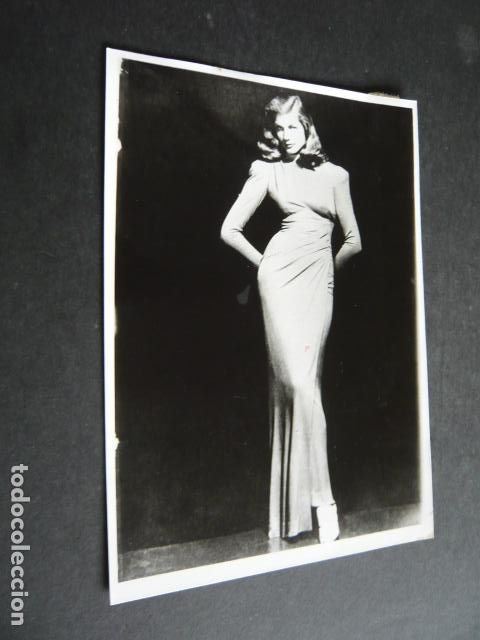 Cinema: LAUREEN BACALL ACTRIZ ANTIGUA FOTOGRAFIA ORIGINAL 12 X 18 CM