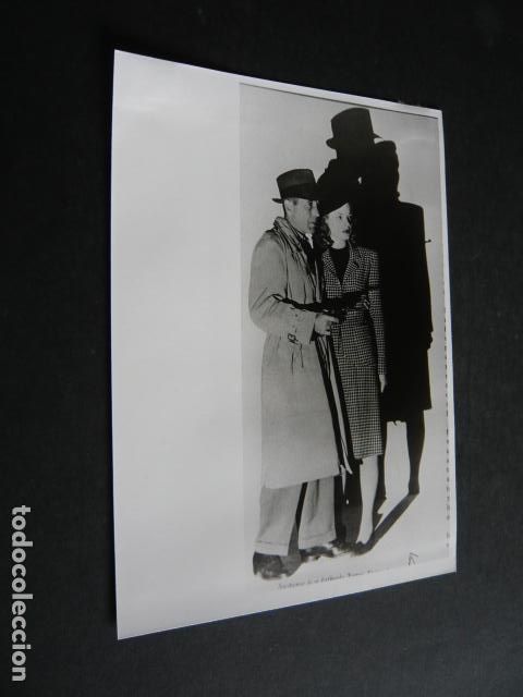 Cine: HUMPHREY BOGART Y LAUREEN BACALL ACTRIZ ANTIGUA FOTOGRAFIA ORIGINAL 13 X 18 CM