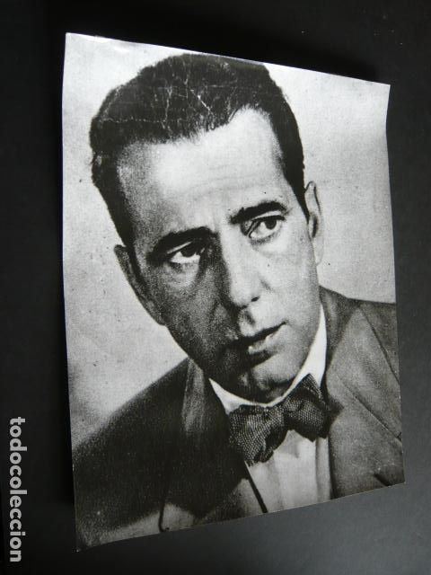 Cine: HUMPHREY BOGART ACTOR ANTIGUA FOTOGRAFIA ORIGINAL 20 X 26 CM