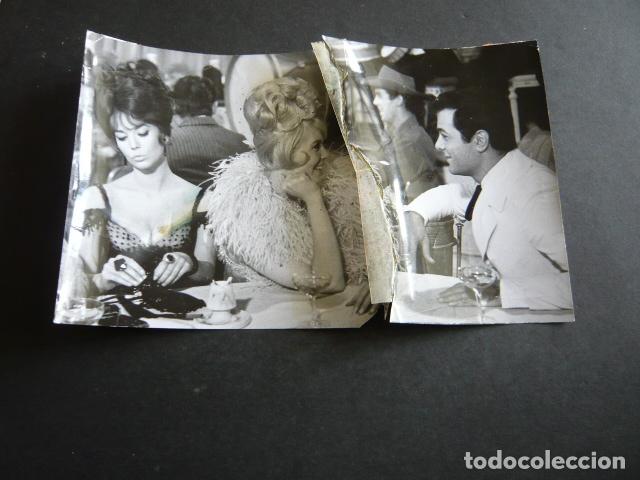 Cine: NATALIE WOOD ACTRIZ CON TONY CURTIS ANTIGUA FOTOGRAFIA ORIGINAL 21 X 13 CM