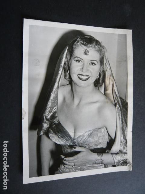 Cine: ANNA VALENTINA ACTRIZ ANTIGUA FOTOGRAFIA ORIGINAL 15 X 20,5 CM