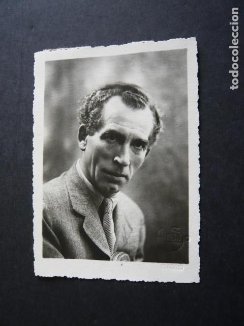 Cine: BARTOLOME SOLER ACTOR ANTIGUA FOTOGRAFIA ORIGINAL ALFONSO FOTOGRAFO MADRID 8 X 11,5 CM