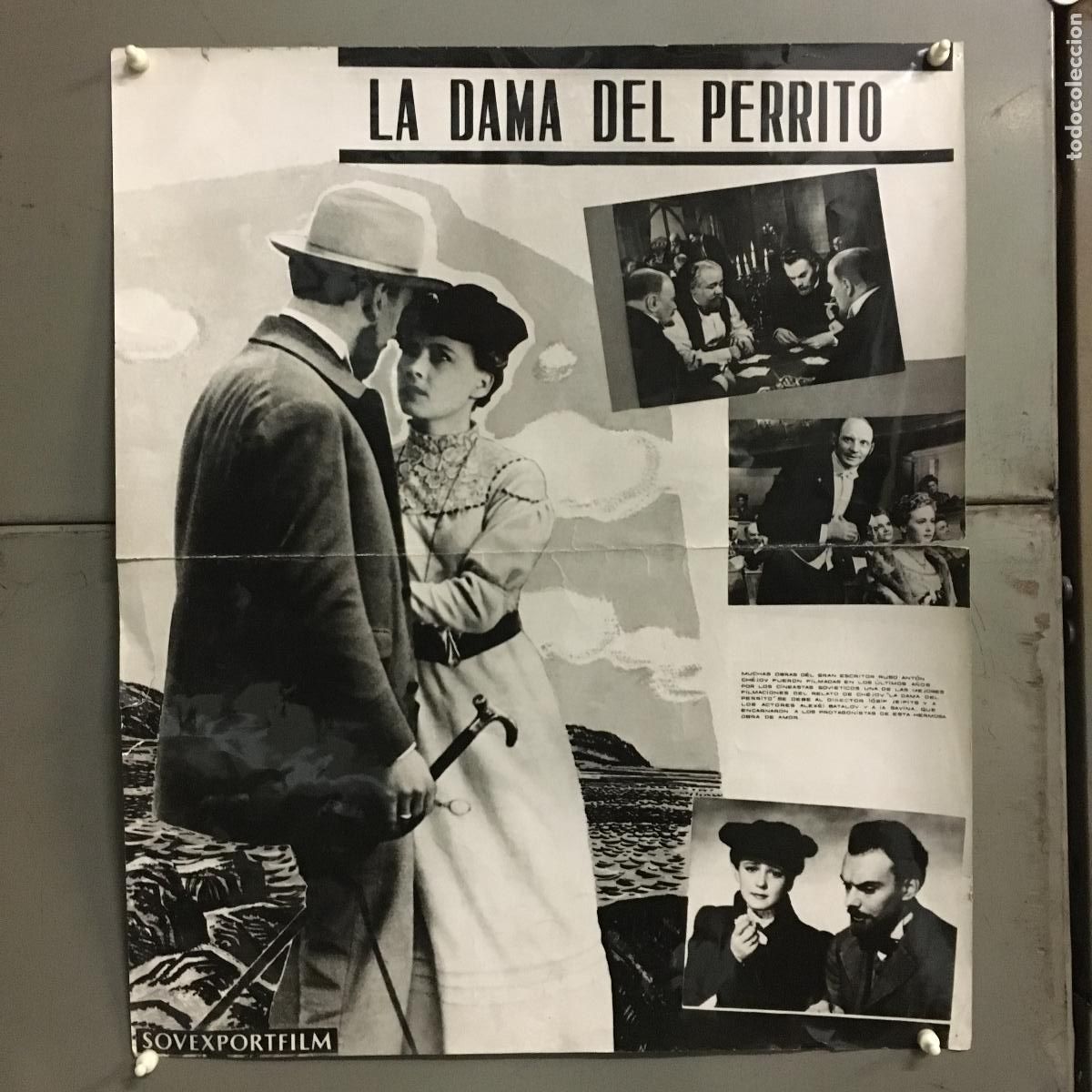 Cinema: AFC90 LA DAMA DEL PERRITO IOSIF KHEIFITS SAVVINA CINE SOVIETICO FOTO B/N ORIGINAL ESPA&Ntilde;OLA 50X60