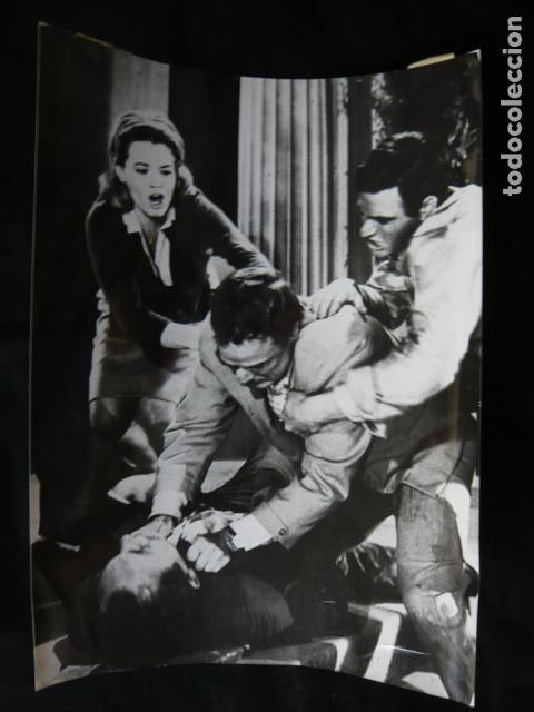 Cin&eacute;ma: ANGIE DICKINSON ACTRIZ CON MARLON BRANDO ANTIGUA FOTOGRAFIA ORIGINAL 18 X 24 CM