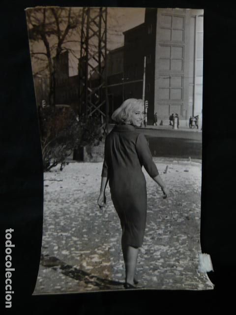 Cinema: ANNETTE PAUS ACTRIZ EN MADRID ANTIGUA FOTOGRAFIA ORIGINAL 13 X 24 CM
