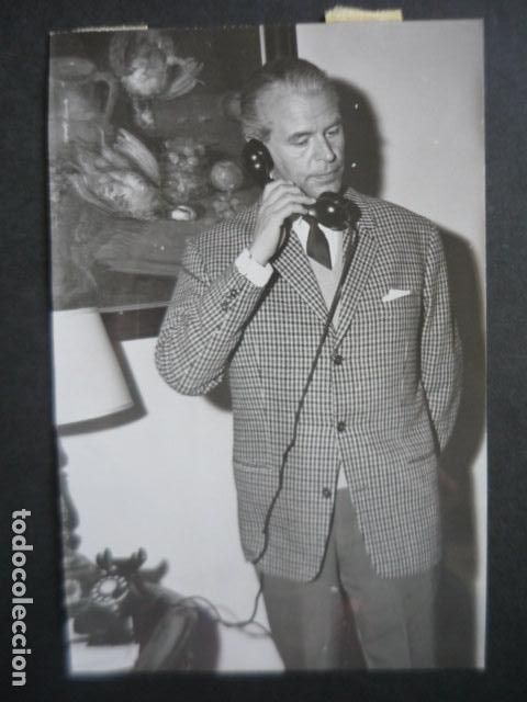 Cine: O. W. FISHER ACTOR EN MADRID ANTIGUA FOTOGRAFIA ORIGINAL 12 X 18 CM