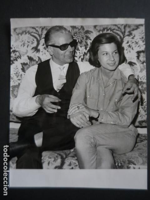 Cine: O. W. FISHER ACTOR EN MADRID ANTIGUA FOTOGRAFIA ORIGINAL 24 X 18 CM
