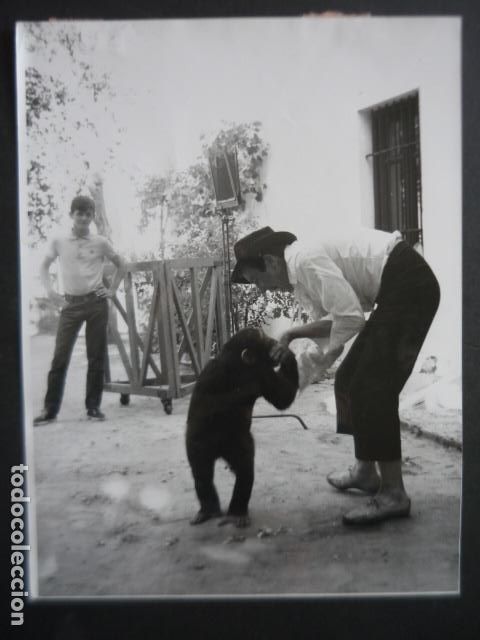 Cine: ALBERT FINNEY ACTOR EN MADRID PELICULA BUSCANDO A PICASSO ANTIGUA FOTOGRAFIA ORIGINAL 18 X 24 CM