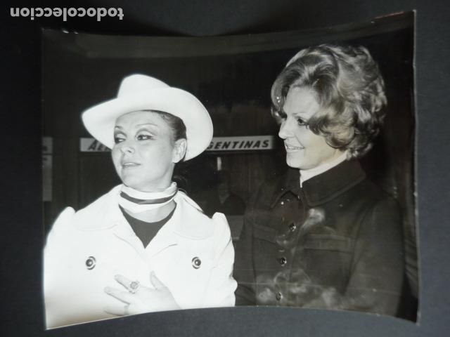 Cinema: ZULLY MORENO ACTRIZ CON MARUJITA DIAZ ANTIGUA FOTOGRAFIA ORIGINAL 18 X 24 CM