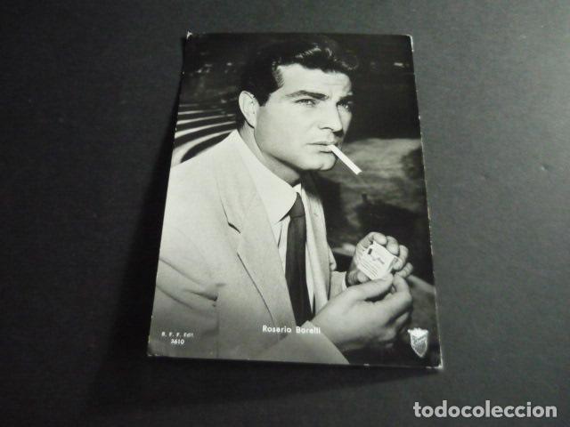 Cine: ROSARIO BORELLI ACTOR TARJETA PUBLICITARIA