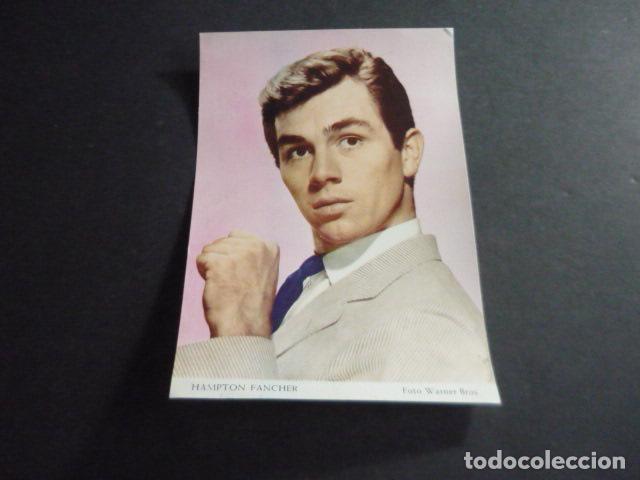 Cine: HAMPTON FANCHER ACTOR TARJETA PUBLICITARIA